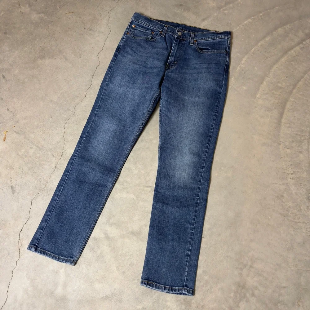 Levi's 511 Slim Fit Jeans Mens 34x32 Blue Medium‎ Wash Casual Modern Denim